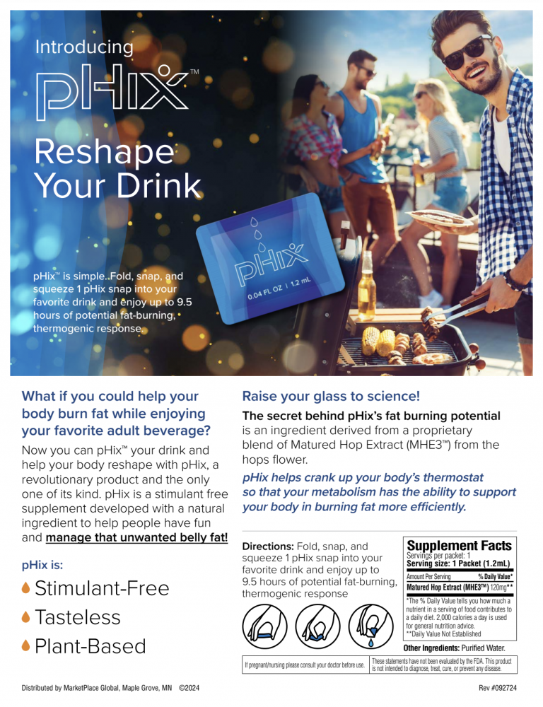 pHix product overview — Reshape Your Drink